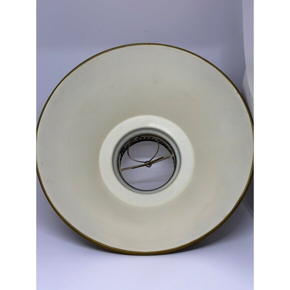 VTG Federal Tole-Painted Metal Lamp Shade 11"x5" MCM Metal Shade - Picture 4 of 10